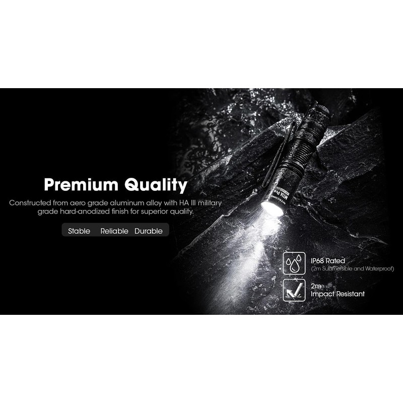 Nitecore MT1A PRO High Output Compact Rechargeable AA Flashlight -800