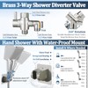 8" For California Rainfall Shower Head with Handheld Combo, Upgrade