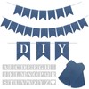 Blue Banner Kit, Custom Phrase Banner, Customize Your Party Banner