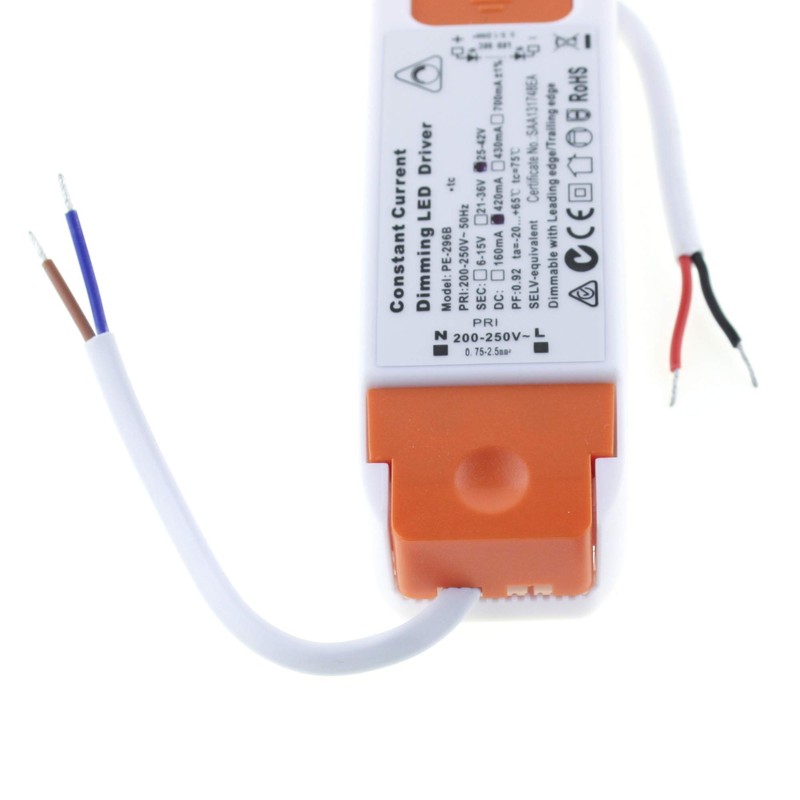 LED Driver/Power Supply 25-42V DC; 420mA; Dimmable via Phase Control