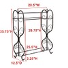 KB Designs - Freestanding Metal 3 Tier Towel Rack Stand