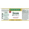 Nature's Bounty Iron 65 Mg.(325 mg Ferrous Sulfate), 100 Tablets