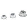 Hex Nuts M3 6 Pieces with Flange and Locking Toothing