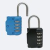 4-Digit Button Combination Lock for Lockers - Changeable Code, Mini, Durable Dial Lock Black 2ea