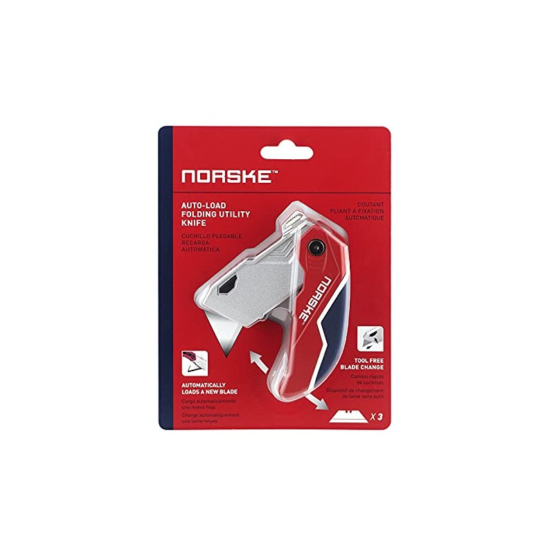 Norske Tools NMCP076 Auto Loading Folding Utility Knife