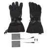 One Pair Heated Gloves Unisex Black XL 3 Gears Temperature