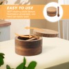Saycker Wood Salt and Pepper Bowl, with Swivel Lid and