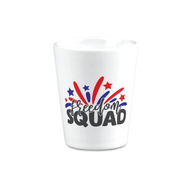 Ceramic 4Th of July Sparkler Shot Glasses Freedom Squad Star Sparkler Celebration Holidays and Occasions Bar Supplies Accessories Design Only 2 Oz