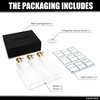 Shampoo Dispenser Bottles with Gold Pump, YACEYACE 16.9oz Set of