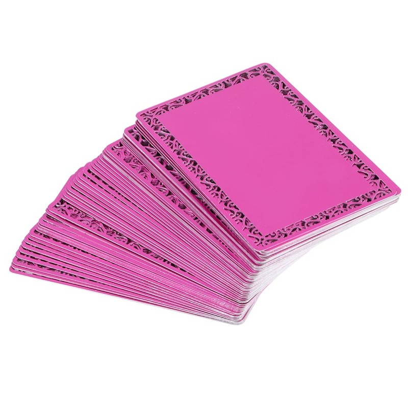 100Pcs Portable Aluminum Plate Metal Laser Engraving Blank Business Card