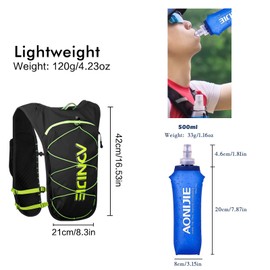 Hydration Backpack, Geila Running Hydration Vest, Marathon Trail Running Backpack, Breathable Rucksack Outdoors Sport Marathoner Running Vest, Light Water Backpack