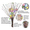 KENJOVIVO Artificial Easter Spray Vine with Pastel Easter Eggs and