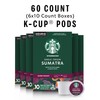 Starbucks K-Cup Coffee Pods, Dark Roast Coffee, Sumatra for Keurig