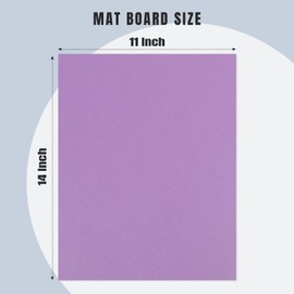 AUEAR, Pack of 10 11x14 Uncut Picture Mat Boards, Assorted Colors Backing Matte Boards for Frame, Print, Artwork, Picture
