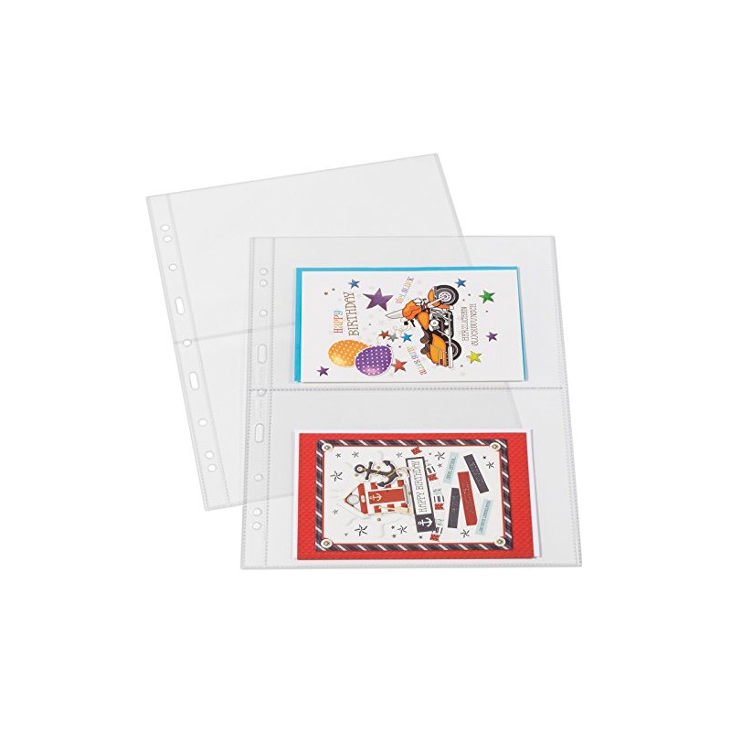 Star Collect 50 Clear A4 Divided Pockets - 2 DIN