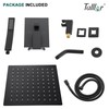 Talllor Shower System - 8 Inch Shower Faucet Set Black