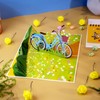 papercrush® Pop-up Card with Women's Bicycle - 3D Birthday Card