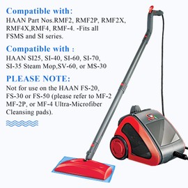Ximoon RMF 4X Ultra Clean Pads Washable Steam Cleaning Mop Pads Replacement for Haan FS SI MS Steamers SI-40 SI-70 SI-35