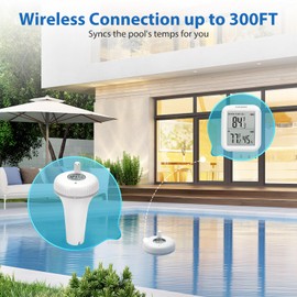 INKBIRD IBS-P01R 2nd Generation Wireless Floating Pool Thermometer Easy to Read for Hot Tub, Compatible with Gateway IBS-M1 and IBS-M2