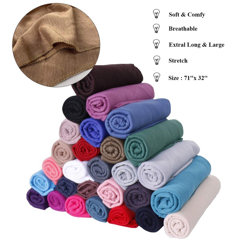 Harewom Headwraps for Women African Turbans Stretch Jersey Knit Scarf