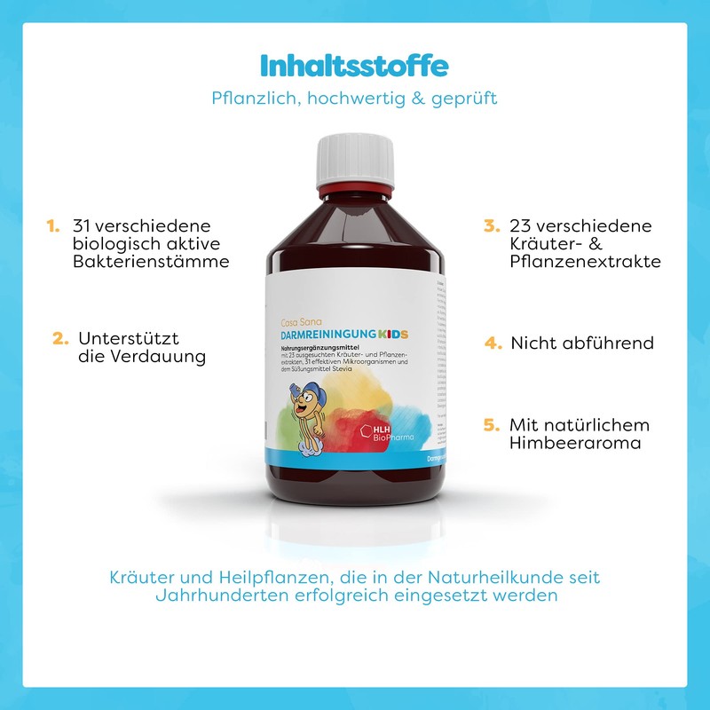 CASA SANA Intestinal Cleansing Kids Fluid for Incontinence