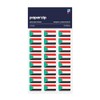PAPERZIP - Sudan Flags – 48 Stickers for Business, Schools,