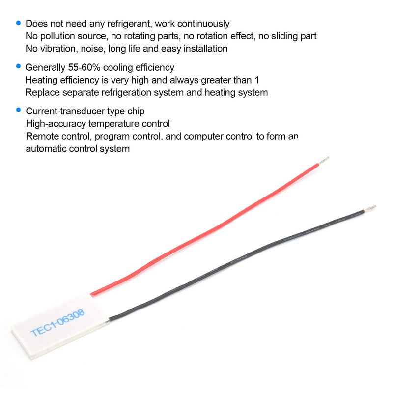 PUSOKEI TEC1‑06308 6V 8A Plate Module for Thermoelectric Radiator Peltier