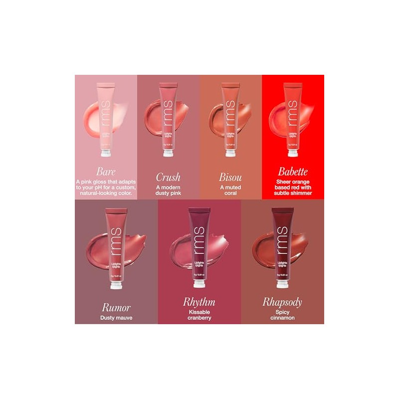 RMS Beauty Liplights Cream Lip Gloss - Bisou for Women
