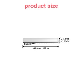 LICQIC 30 Pcs Crocodile Hair Clips, Metal Duckbill Alligator Hair Clips, for DIY Hair Extensions (Silver, 46 mm)