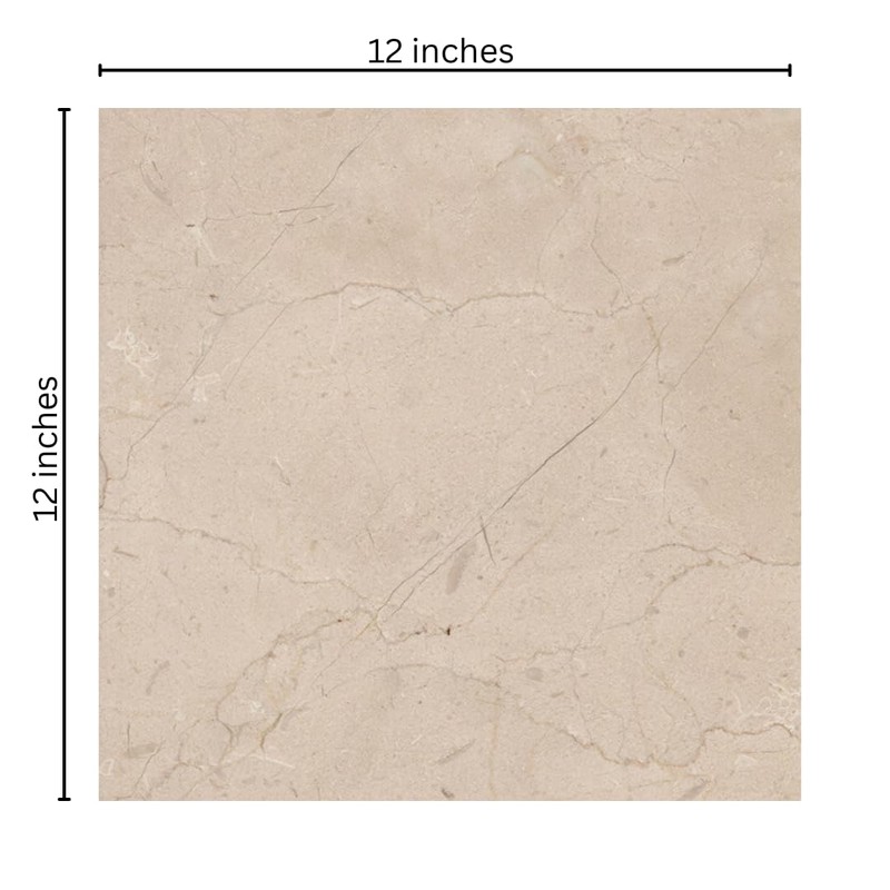 Crema Marfil 12x12 Polished Marble Tile – Natural Stone Square