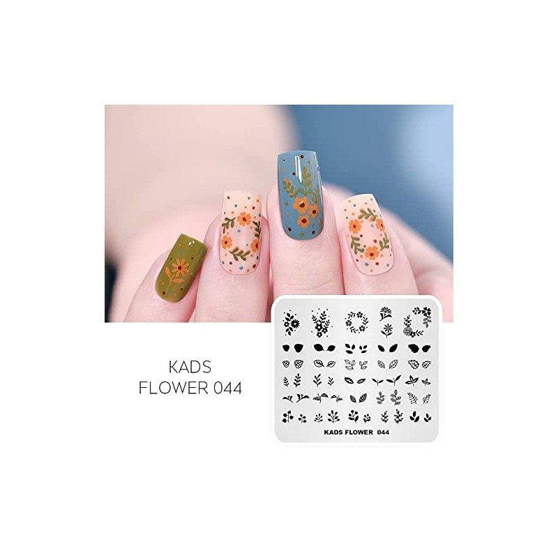KADS New Nail Stamping Plate Flower Nature Nail Art Stamp