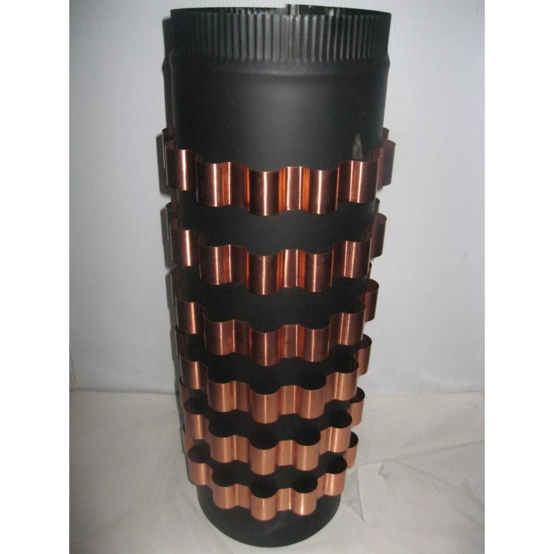 Tred-Not Copper Stovepipe Heat Exchanger, Radiators 7" dia Stove Pipe