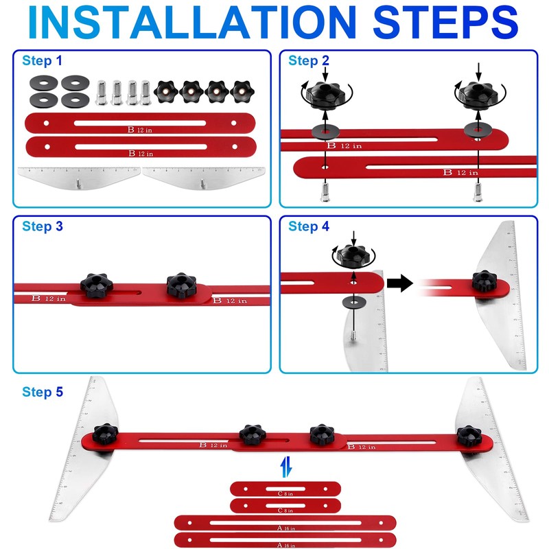 Stair Tread Template Tool – Precision Stair Tread Jig for