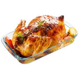 SinHi 9"x13" Glass Baking Dish For Oven, 3.5Qt Rectangular Glass Oven Dish