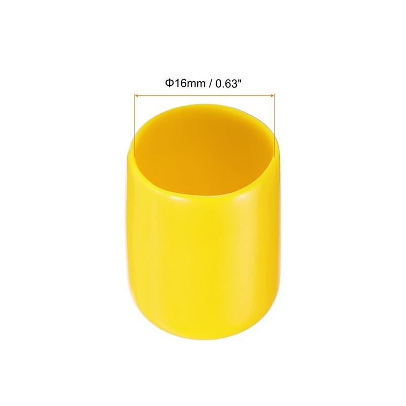 Rebower 10 Pack Screw Thread Protector Cover Rubber End Caps,