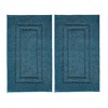 TEXTILESY 2 Piece 100% Cotton Bath Mats Luxury Terry Towelling