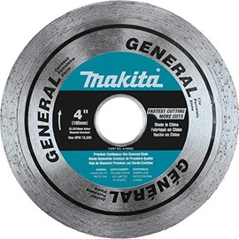 Makita A-95065 4" Diamond Blade, Continuous Rim, General Purpose