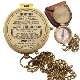 RII You are Braver Than You Believe,to My Son Compass,My Son,to My Son,Son from Dad,Gift for Son,Father Son Gift,Mother Son Gift,Love Mom,Son from Mom, Love Dad