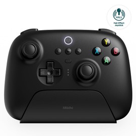 8Bitdo 8Bitdo Ultimate 2.4G Wireless Controller, Hall Effect Joystick Update, Gaming Controller with Charging Dock for PC, Android, Steam Deck & Apple (Black)