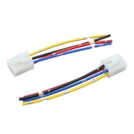 uxcell 2pcs 4 Terminals Wiring Harness Relay Socket Connector DC 12V Universal for Car Vehicle