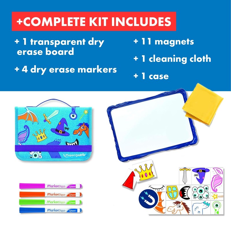 Maped Creativ Travel Board Knights and Princess Theme Fun Activity