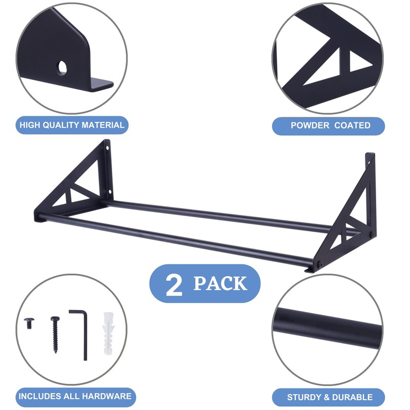 DECORDEEP 2 Pcs Disc Golf Rack Wall Mount, Disc Golf