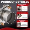 Exhaust Flange 3" Quick Exhaust Flex Spring Flanges with Bolts