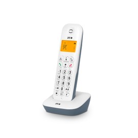 SPC Air - Cordless Landline Phone with Illuminated Display, Caller ID, 20 Contact Phonebook, Mute Function, 5 Available Melodies, Gap Compatibility and ECO Mode - White