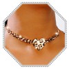 Jovono Leopard Heart Choker Gold Leopard Love Necklace for Women