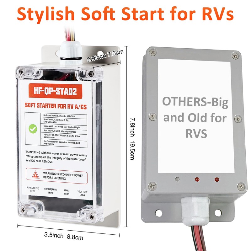 Soft Start for RV Air Conditioners, Reduces Inrush Current by