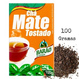 Mate Tea BarÃo Roasted 100 g - Chá Mate BarÃo Tostado 100g