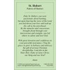 St. Hubert, patron saint of hunters, prayer card (3-pack)