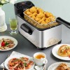 Electric Stainless Steel Deep Fryer 3.2 Quart with Timer and