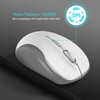 LeadsaiL Wireless Mouse, 2.4G Wireless Mouse Quiet with USB Receiver,